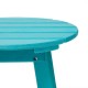 Elm PLUS 20"D Outdoor Patio Aqua HDPE Round Side Table, End Table,Or Coffee Table