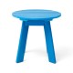 Elm PLUS 20"D Outdoor Patio Pacific Blue HDPE Round Side Table, End Table,Or Coffee Table