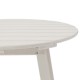 Elm PLUS 32"D Outdoor Patio White HDPE Round Coffee Table