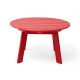 Elm PLUS 32"D Outdoor Patio Red HDPE Round Coffee Table