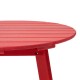 Elm PLUS 32"D Outdoor Patio Red HDPE Round Coffee Table