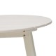 Elm PLUS 35.5"D Outdoor Patio White HDPE Round Coffee Table