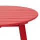 Elm PLUS 35.5"D Outdoor Patio Red HDPE Round Coffee Table