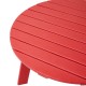 Elm PLUS 35.5"D Outdoor Patio Red HDPE Round Coffee Table