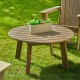 Elm PLUS 35.5"D Outdoor Patio Tan HDPE Round Coffee Table