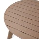 Elm PLUS 35.5"D Outdoor Patio Tan HDPE Round Coffee Table