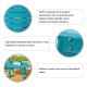 Elm PLUS 35.5"D Outdoor Patio Aqua HDPE Round Coffee Table