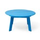 Elm PLUS 35.5"D Outdoor Patio Pacific Blue HDPE Round Coffee Table
