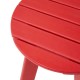 Elm PLUS 3-Piece Outdoor Patio Red HDPE Adirondack Chair and Side Table Set