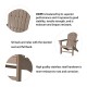 Elm PLUS 3-Piece Outdoor Patio Tan HDPE Adirondack Chair and Side Table Set