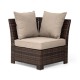 Glitzhome 6-Piece Outdoor Patio All-Weather Brown Wicker Sectional Sofa Set