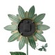 Glitzhome 48"H Metal Sunflower Yardstake with Thermometer Decor