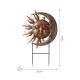 Glitzhome 36.25"H Metal Sun and Moon Yardstake or Wall Décor (Two Functions)