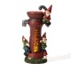 Glitzhome 16.5"H Solar Polyresin Water Pump Gnome Welcome Garden Statue