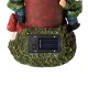 Glitzhome 16.5"H Solar Polyresin Water Pump Gnome Welcome Garden Statue