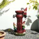 Glitzhome 16.5"H Solar Polyresin Water Pump Gnome Welcome Garden Statue