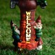 Glitzhome 16.5"H Solar Polyresin Water Pump Gnome Welcome Garden Statue