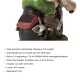 Glitzhome 25.5"H Polyresin Stacked Riding Gnome Garden Statue with Solar Powered Light