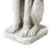 Glitzhome 32"H MGO Sitting Greyhound Dog Garden Statue