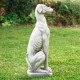 Glitzhome 32"H MGO Sitting Greyhound Dog Garden Statue