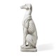 Glitzhome 32"H MGO Sitting Greyhound Dog Garden Statue