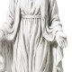 Glitzhome 30"H MGO Blessed Mother Mary Garden Statue