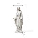 Glitzhome 30"H MGO Blessed Mother Mary Garden Statue