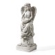 Glitzhome 31.25"H MGO Angel Garden Statue with a Birdbath