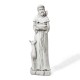 Glitzhome 36.25"H MGO St. Francis Garden Statue with a Bird Feeder