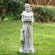 Glitzhome 36.25"H MGO St. Francis Garden Statue with a Bird Feeder