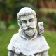 Glitzhome 36.25"H MGO St. Francis Garden Statue with a Bird Feeder