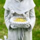 Glitzhome 36.25"H MGO St. Francis Garden Statue with a Bird Feeder