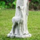 Glitzhome 36.25"H MGO St. Francis Garden Statue with a Bird Feeder