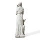 Glitzhome 36.25"H MGO St. Francis Garden Statue with a Bird Feeder