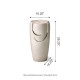 Glitzhome 29.25"H Oversized Sand Beige Ceramic Pot Fountain with Pump and LED Light