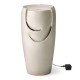 Glitzhome 29.25"H Oversized Sand Beige Ceramic Pot Fountain with Pump and LED Light