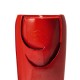 Glitzhome 29.25"H Oversized Red Ceramic Pot Fountain with Pump and LED Light