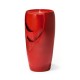 Glitzhome 29.25"H Oversized Red Ceramic Pot Fountain with Pump and LED Light