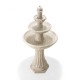 Glitzhome 47.25"H Oversized Sand Beige Terrazzo Resin 3-Tier Outdoor Fountain with Pump and Light