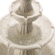 Glitzhome 47.25"H Oversized Sand Beige Terrazzo Resin 3-Tier Outdoor Fountain with Pump and Light