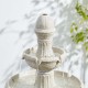 Glitzhome 47.25"H Oversized Sand Beige Terrazzo Resin 3-Tier Outdoor Fountain with Pump and Light