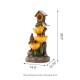 Glitzhome 28.5"H Farmhouse Sunflowers and Birdhouse Resin Outdoor Fountain with Pump and Light