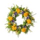 Glitzhome 22"D Artificial Poppy and Lilac Wreath