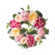 Glitzhome 22"D Artificial Peony and Hydrangea Wreath