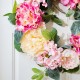 Glitzhome 22"D Artificial Peony and Hydrangea Wreath