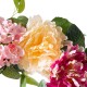 Glitzhome 22"D Artificial Peony and Hydrangea Wreath