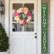 Glitzhome 22"D Artificial Peony and Hydrangea Wreath