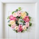 Glitzhome 22"D Artificial Peony and Hydrangea Wreath