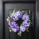 Glitzhome 22"D Artificial Hydrangea Wreath