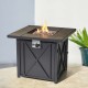 Elm PLUS 24.75"H X 30"W 50000-BTU Square Tiles Top Aluminum Propane Fire Pit Table with Polyester Cover